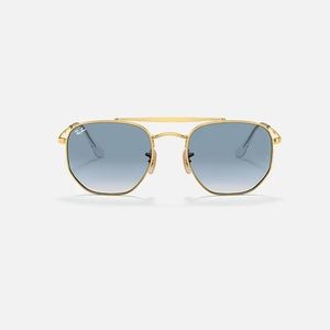 Ray-Ban Marshal in Light Blue Gradient and Gold Frames